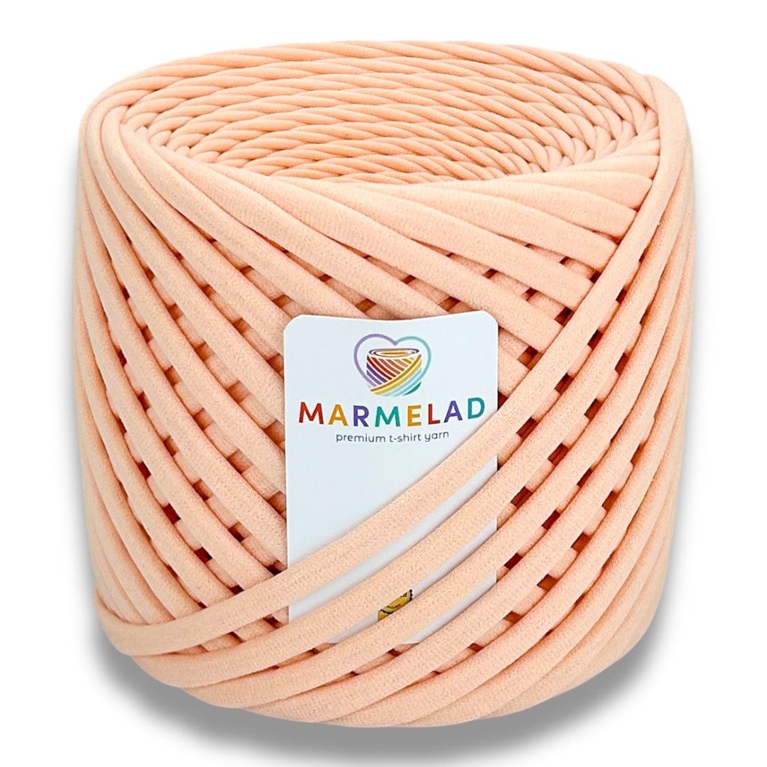 T-Shirt Yarn 8-10 mm 90 m Peach Mousse color