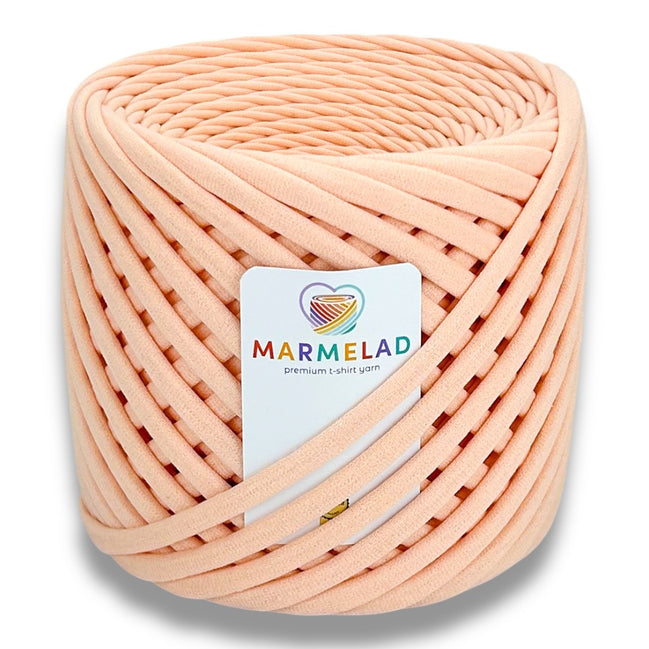 T-Shirt Yarn 8-10 mm 90 m Peach Mousse color