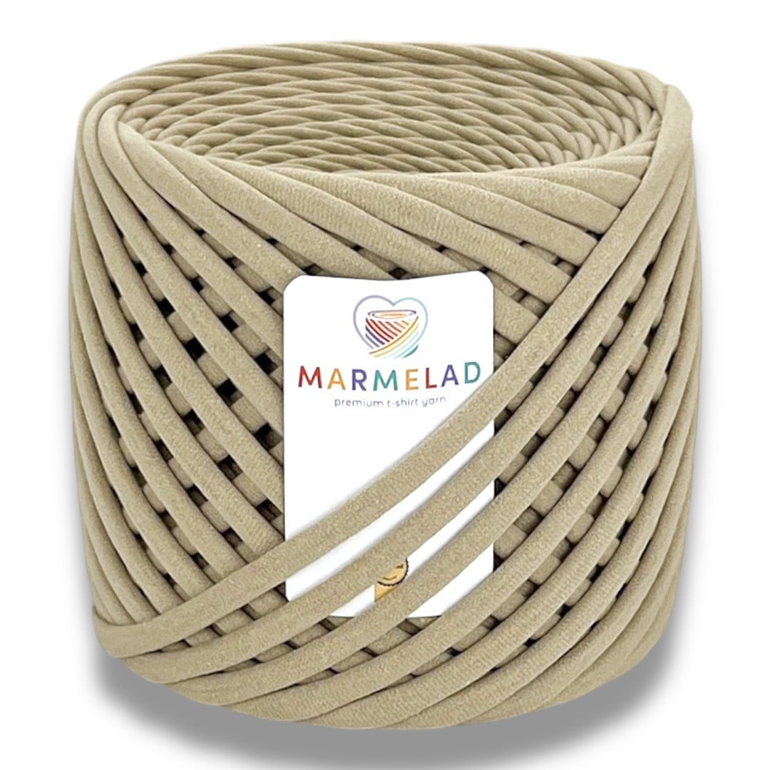 T-Shirt Yarn 9-11 mm 65 m Oatmeal color