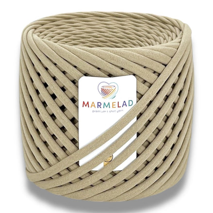 T-Shirt Yarn 9-11 mm 65 m Oatmeal color