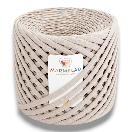 T-Shirt Yarn 9-11 mm 65 m Silky Gray color