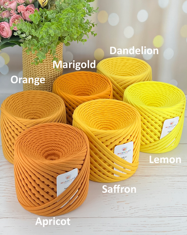 T-Shirt Yarn 3-5 mm 100 m Apricot color