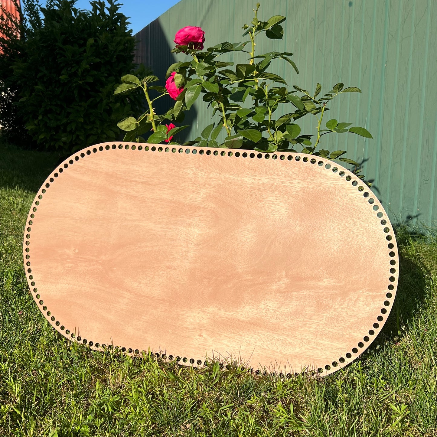 Wooden Baby Cradle Base: Crochet Moses Basket Bottom, 10 mm holes