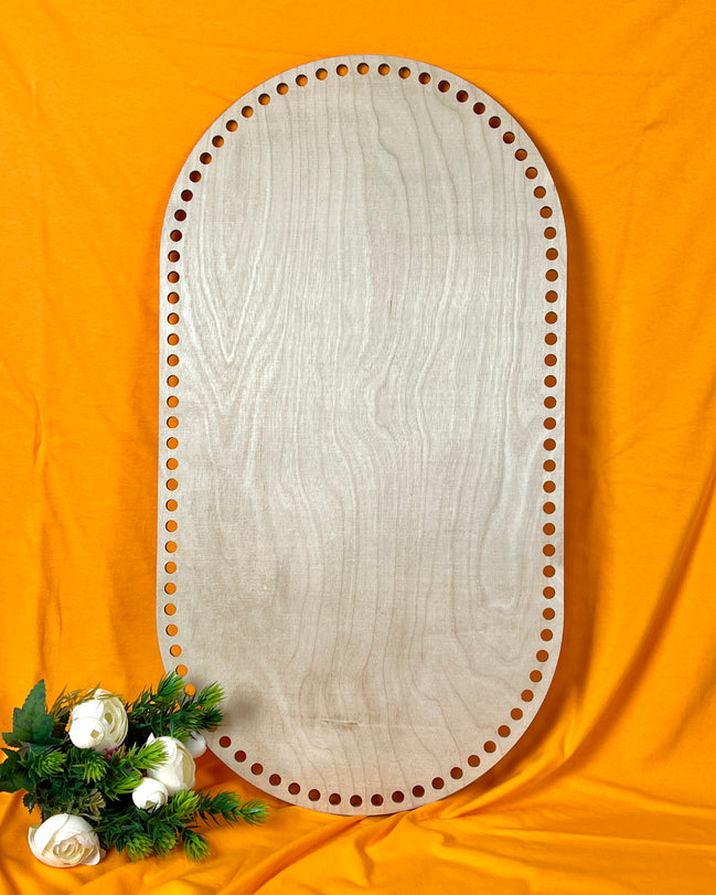 Wooden Baby Cradle Base: Crochet Moses Basket Bottom, 10 mm holes