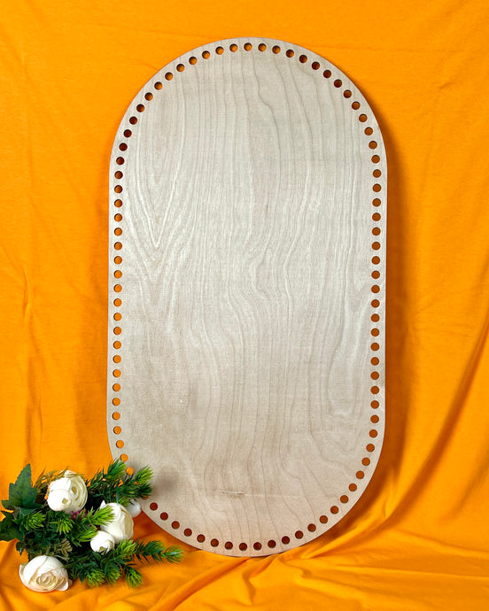 Wooden Baby Cradle Base: Crochet Moses Basket Bottom, 10 mm holes