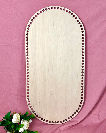 Wooden Crochet Basket Base: 9mm Cord, Moses Basket, Crib, Bassinet, 12 mm holes