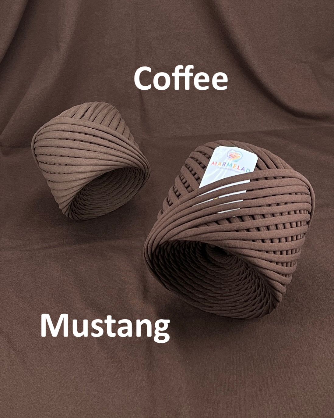 T-Shirt Yarn 5-7 mm 100 m Mustang color